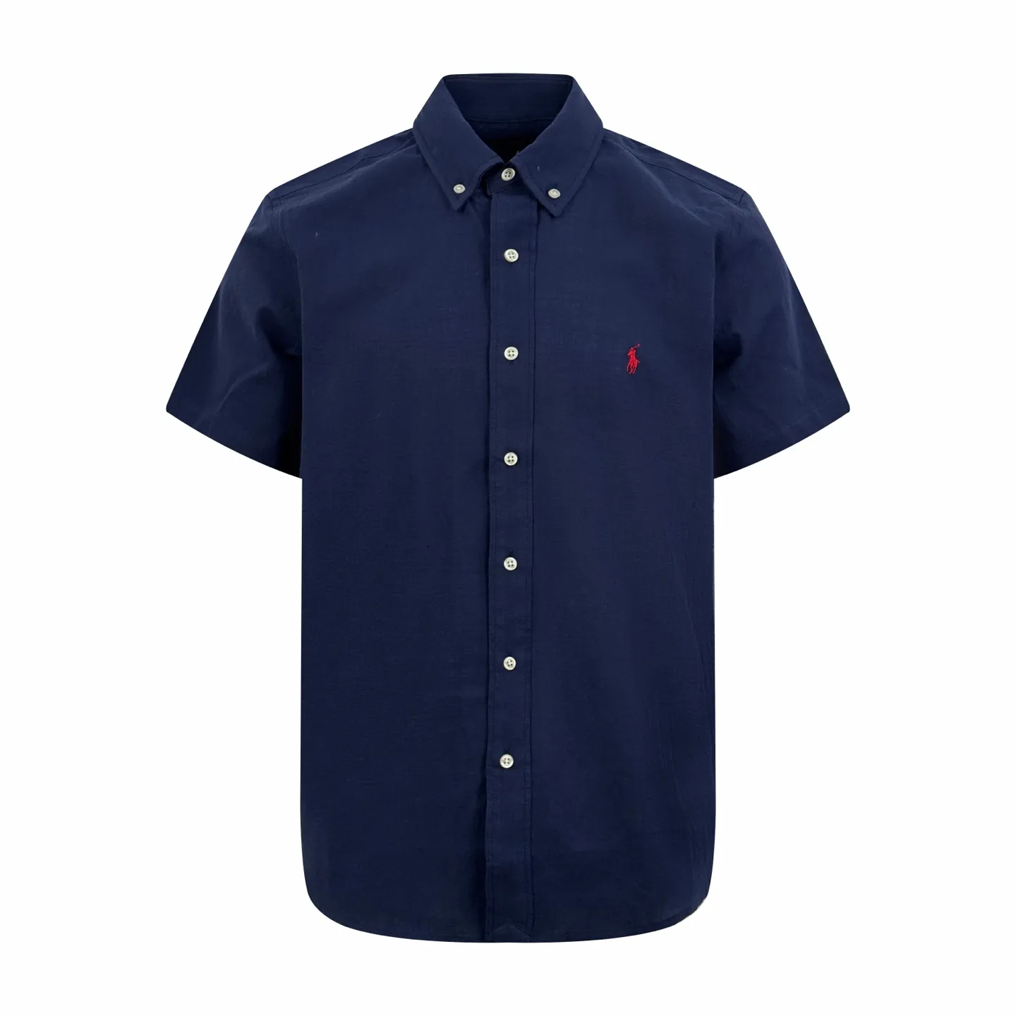 P270 Ralph Lauren logo embroidered short-sleeved shirt. Selected high-quality linen and cotton plain fabric with natural texture and breathability. Tight and smooth, comfortable and close to the skin. Cleans the eyes with a deep dark blue. Iconic red pony embroidery is like a smart note jumping on the dark blue canvas. Simple but highly recognizable. The clever design of the external pleated split back shoulder adds a sense of agility and detachment in a minimalist shape. Contains the soul of fashion. Process 1: Adopt imported machine embroidery technology and use advanced computer control systems and precision mechanical components to achieve the iconic pony embroidery operation with high precision and smooth and delicate lines. Process 2: Adopt side-turning buried clamp stitching process, which is smooth and tidy. Process 3: The fabrics have been washed and have a better hand feel. Not easy to deform, not easy to shrink, not easy to fade, and maintain long-term beauty. Accessories: Customized 1:1 thick plate resin buckle Customized 1:1 Ralph Lauren trademark Fit: Loose fit Size: S M L XL Style number: CC926